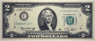 1976 - C Philadelphia $2 Star Note C00699716 photo