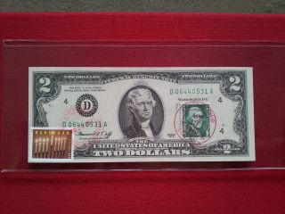 1976 2 Dollar Bill Celebrating Hanukkah And United State Presidency photo