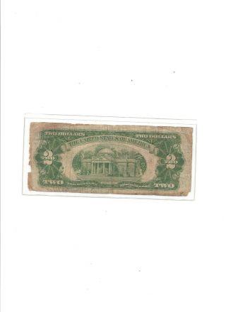 1953 Red Seal Two Dollar Bill photo