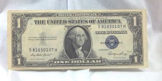 79 Years Old - 1935e $1 Silver Certificate - Blue Seal photo