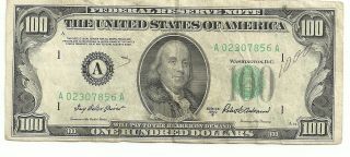 1950 B Series 100 Dollar Bill photo