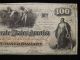 1862 $100 Dollar Confederate States America Paper Note Paper Money: US photo 3