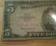 1 - 1963 Red Seal Fed.  Res.  $5 Doller Bill Small Size Notes photo 1