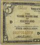 1929 $5 Federal Reserve Bank Of Clevevland National Currency Note Small Size Notes photo 2