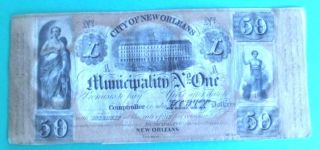 1837 Louisiana Bond City Of Orleans photo