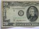 1950a Twenty Dollar $20.  00 Federal Reserve E Series 