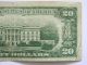 1950a Twenty Dollar $20.  00 Federal Reserve E Series 