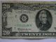 1963a Twenty Dollar $20.  00 Federal Reserve G Series 