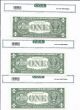3 Consecutive Silver Certificate 1957 Fr - 1619 $1 U - A Block Cga Gem - Unc 31 32 33 Small Size Notes photo 1
