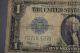 Antique 1923 One Dollar $1 Bill Blue Seal Silver Certificate Large Note A Large Size Notes photo 2