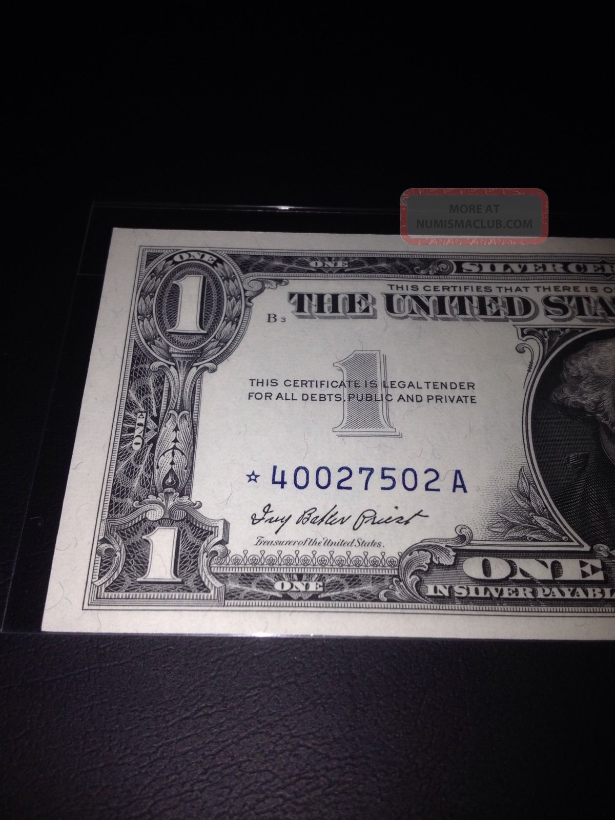 [Letter3 5] One Dollar Bill With Star - w5oa9rz