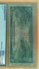 1914 $10 Federal Reserve Red Seal Note - Pmg Graded As 12 Fine Net Large Size Notes photo 4