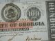 1863 Confederate State Of Georgia $100 Bond Promissory Note Encapsulated Paper Money: US photo 3