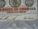 1863 Confederate State Of Georgia $100 Bond Promissory Note Encapsulated Paper Money: US photo 4