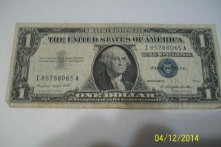 1957 - A (silver Certificate) One Dollar Bill photo