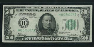 1934a 500 Federal Reserve Note Au Repeater Serial photo