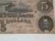 Hand Signed Civil War Confederate $5 Bill Us Paper Money Feb 17 1864 Paper Money: US photo 2