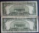 One 1953 $5 & One 1934c $5 Blue Seal Silver Certificate (q01192462a) Small Size Notes photo 1
