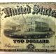 1917 $2 Two Dollar Large Note Legal Tender Bill United States Currency Red Seal Large Size Notes photo 2