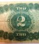 1917 $2 Two Dollar Large Note Legal Tender Bill United States Currency Red Seal Large Size Notes photo 6