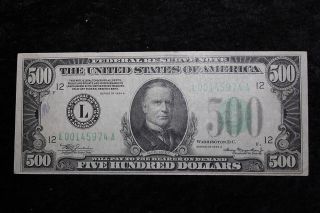 Series 1934 $500 Note,  Federal Reserve Bank San Francisco L00145974a photo