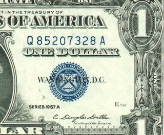 $1 1957 A Silver Certificate Almost Uncirculated More Currency 4 photo