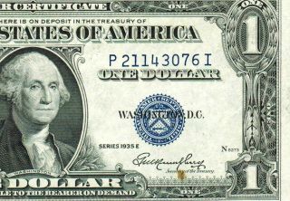 $1 1935 E Silver Certificate Uncirculated More Currency 4 photo