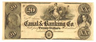 $20 1800 ' S Canal And Banking Co.  Orleans,  La More Currency 4 Axx photo