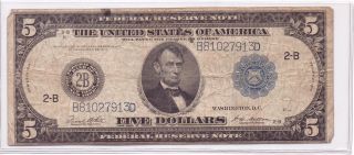 $5.  00 Frn - 1914 photo