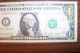 2 San Francisco,  Ca.  One Dollar Bills With Double Stamped Serial Numbers.  Vg++cond Small Size Notes photo 4