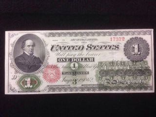 1862 Circulated Legal Tender One Dollar Note photo