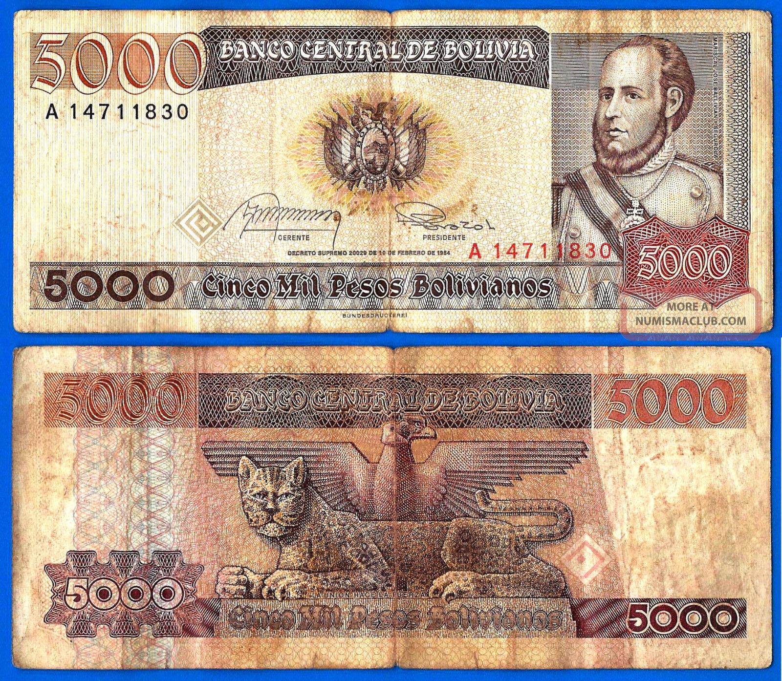 Lista 92 Foto Billete De 5000 Pesos Mexicanos 1984 Cuanto Vale Cena 