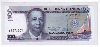 2010a Philippines 100 Peso,  Nds (design) Arroyo & Tetangco,  Star Note Unc. photo