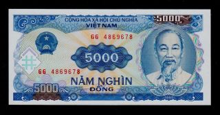 Viet Nam 5000 Dong 1991 Gg Pick 108 Unc. photo
