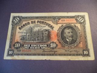 Portugal 10 Escudos 1925 [ Good Note ] photo