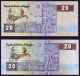 Egypt 20 Pounds Pick 52 M.  Shalaby Repl.  2 Variants Unc Very Rare Africa photo 2