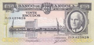 Portugal,  Angola,  20 Escudos De 1962,  Paper Money photo