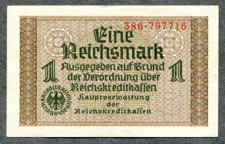 Germany Ww2 1 Reichsmark 1940 - 1945 Unc photo