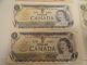 Foregin Paper Money Circulated Old French 1970 ' S Canada 1 - 2 Dollar Eng 5 Pound Paper Money: World photo 2
