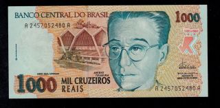 Brazil 1000 Cruzeiros Reais (1993) Pick 240 Unc. photo