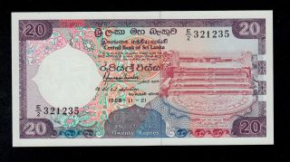 Sri Lanka 20 Rupees 1988 E/2 Pick 97a Unc. photo