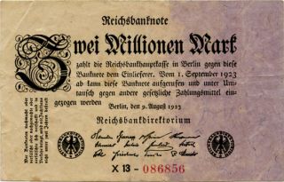 Germany 2.  000.  000 Mark 1923 X13 - 086856 photo