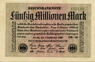 Germany 50.  000.  000 Mark 1923 125166 photo