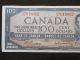 $100 Bank Note Canada 1954 Prefix B/j7018062 Beattie/rasminsky Modified Portrait Canada photo 2
