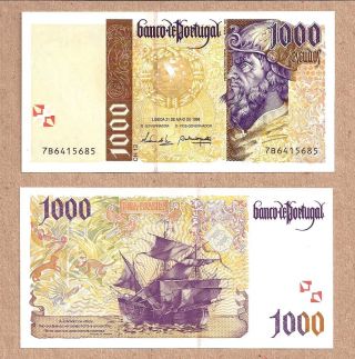 Portugal Banknote 1998,  1.  000 Escudos,  Uncirculated photo