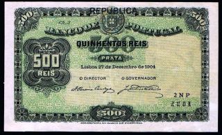 500 Reis - 1917 - Portugal - X - Fine Banknote - Escasse - P105 photo