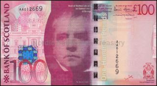 Scotland - Bank Of Scotland - 5,  10,  20,  50,  100 Pounds - 2007 - All Aa - Prefix photo