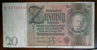 Germany 20 Reichsmark 1929 photo