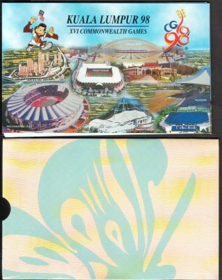 Malaysia 1998 Commemorative 50 Ringgit Polymer P - 45 Unc With Folder photo