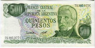 Argentina 500 Pesos (1977 - 82) Unc photo
